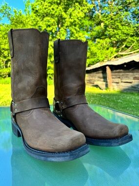 Durango Crossroads Men’s Harness Boots Size 13 D Brown Leather Biker DB594